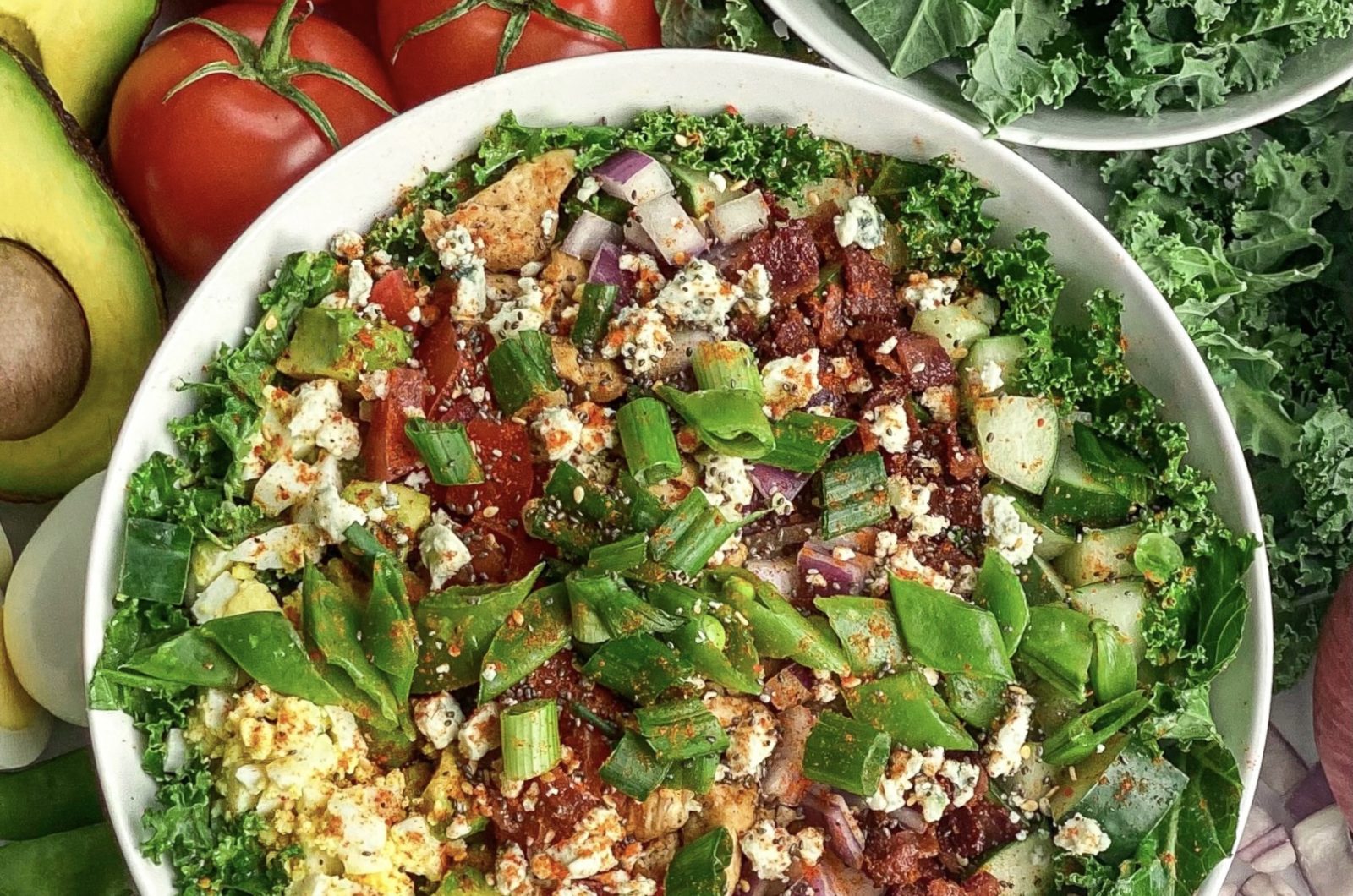 A Hearty Kale Cobb Salad That Salad Lady