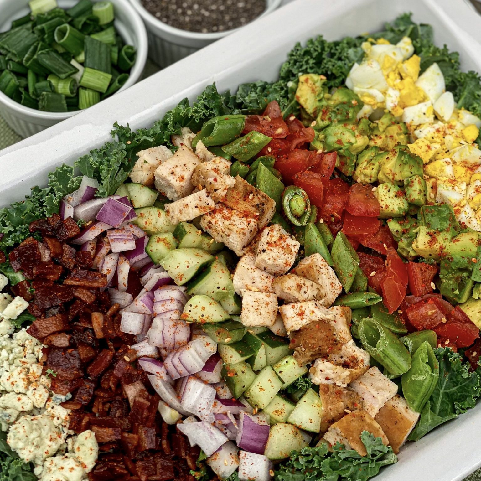 A Hearty Kale Cobb Salad That Salad Lady
