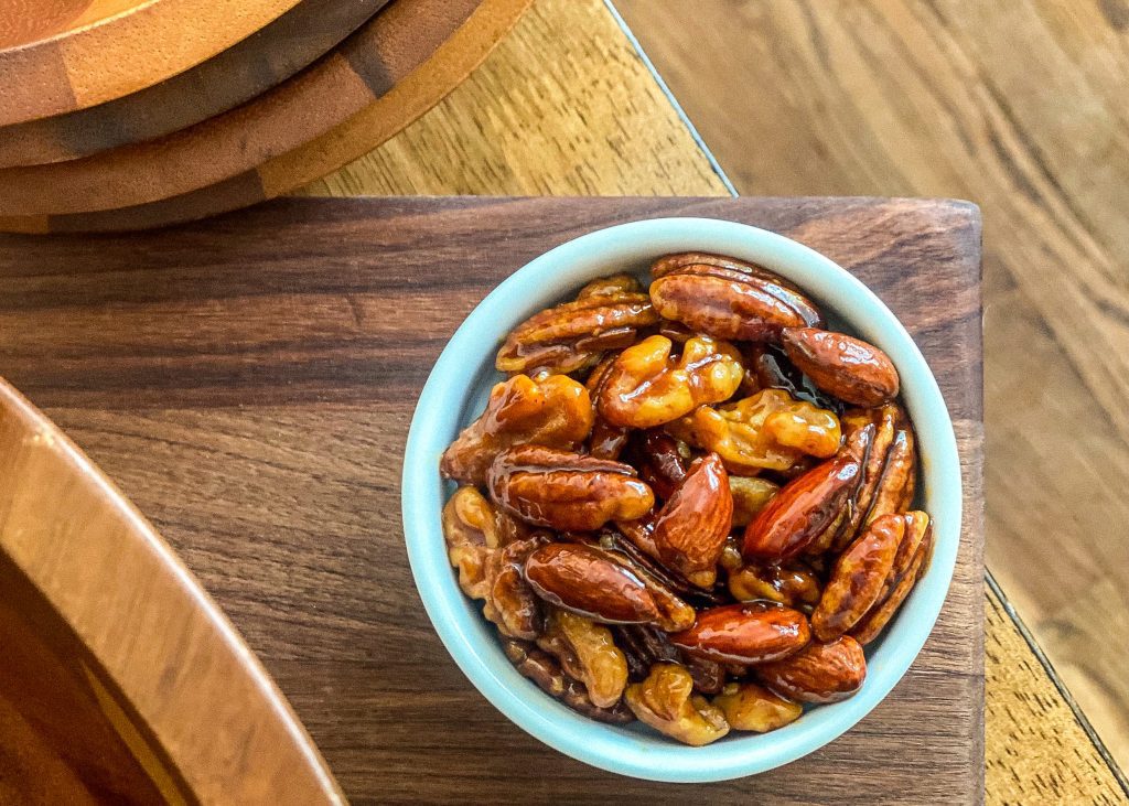 Roasted Spicy Honey Mixed Nuts