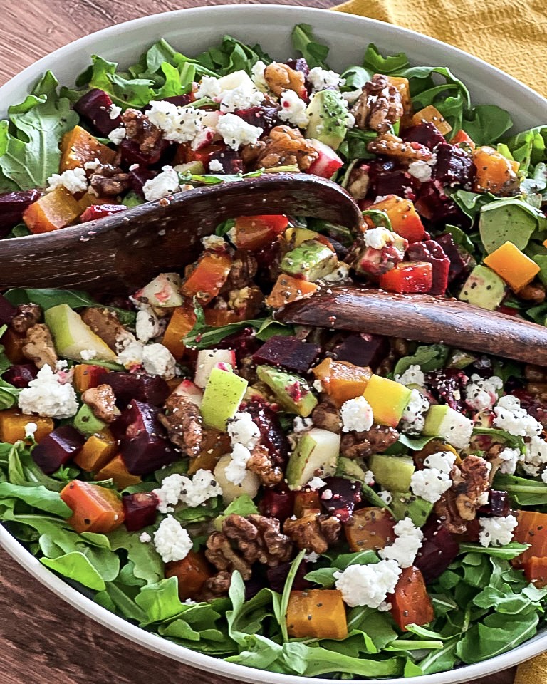 Roasted Beet Salad with Goat Cheese - That Salad Lady