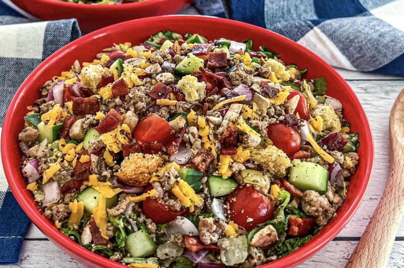 Insanely Tasty, Healthy Burger Salad