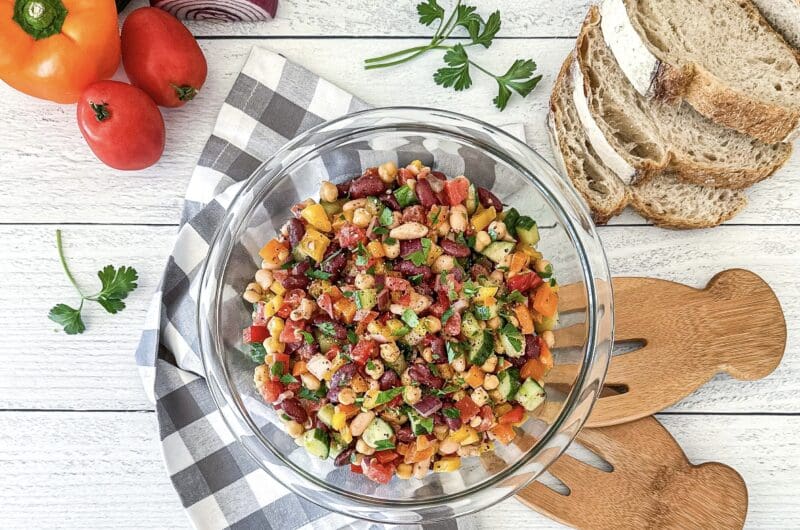 Easy No-Cook Three Bean Salad